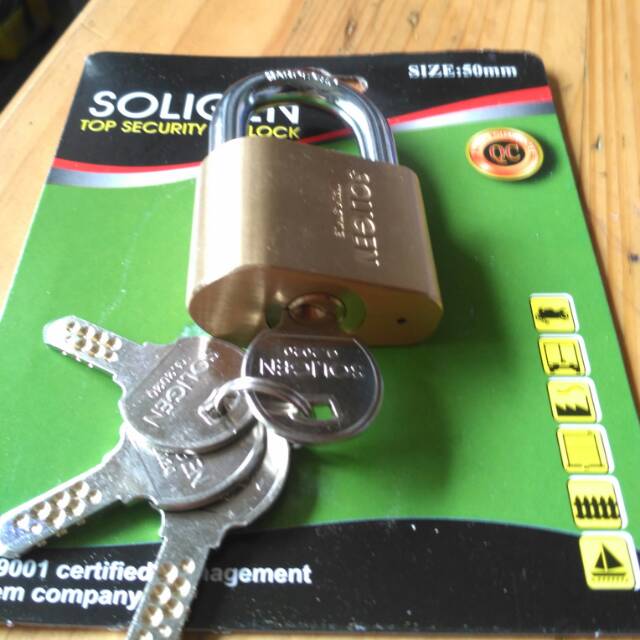 gembok soligen kuningan 50