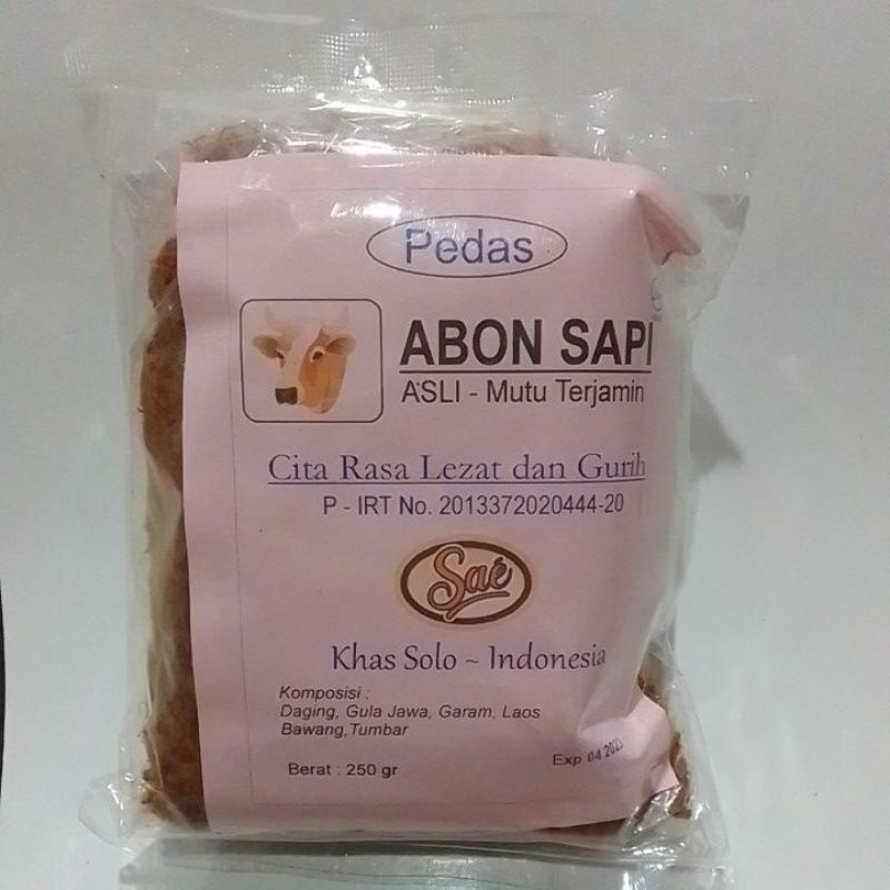 

ABON SAPI SAE PEDAS KEMASAN LAMA