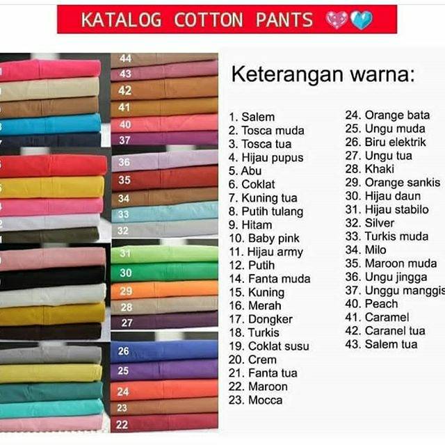 Celana Katun Ready Salem Tua Shopee Indonesia