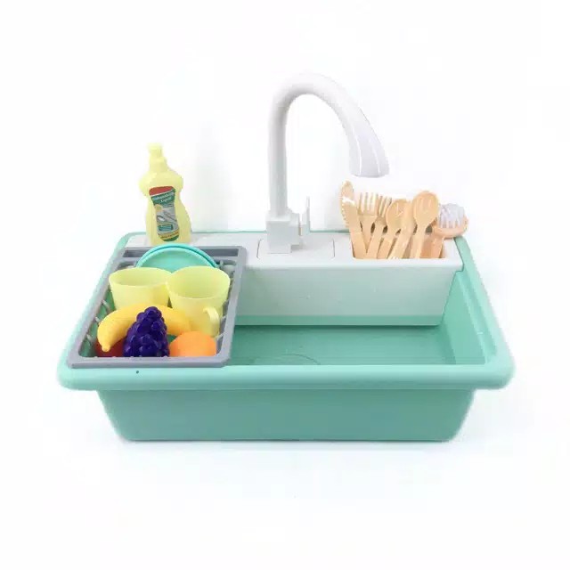 Mainan Mencuci Piring 28035 Wash-Up Kitchen Sink