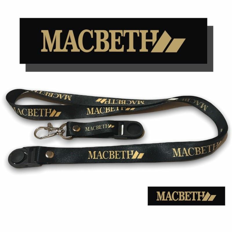 

lanyard MACBETH gantungan kunci DISTRO / tali lanyard gantungan leher id card name tag kartu nama