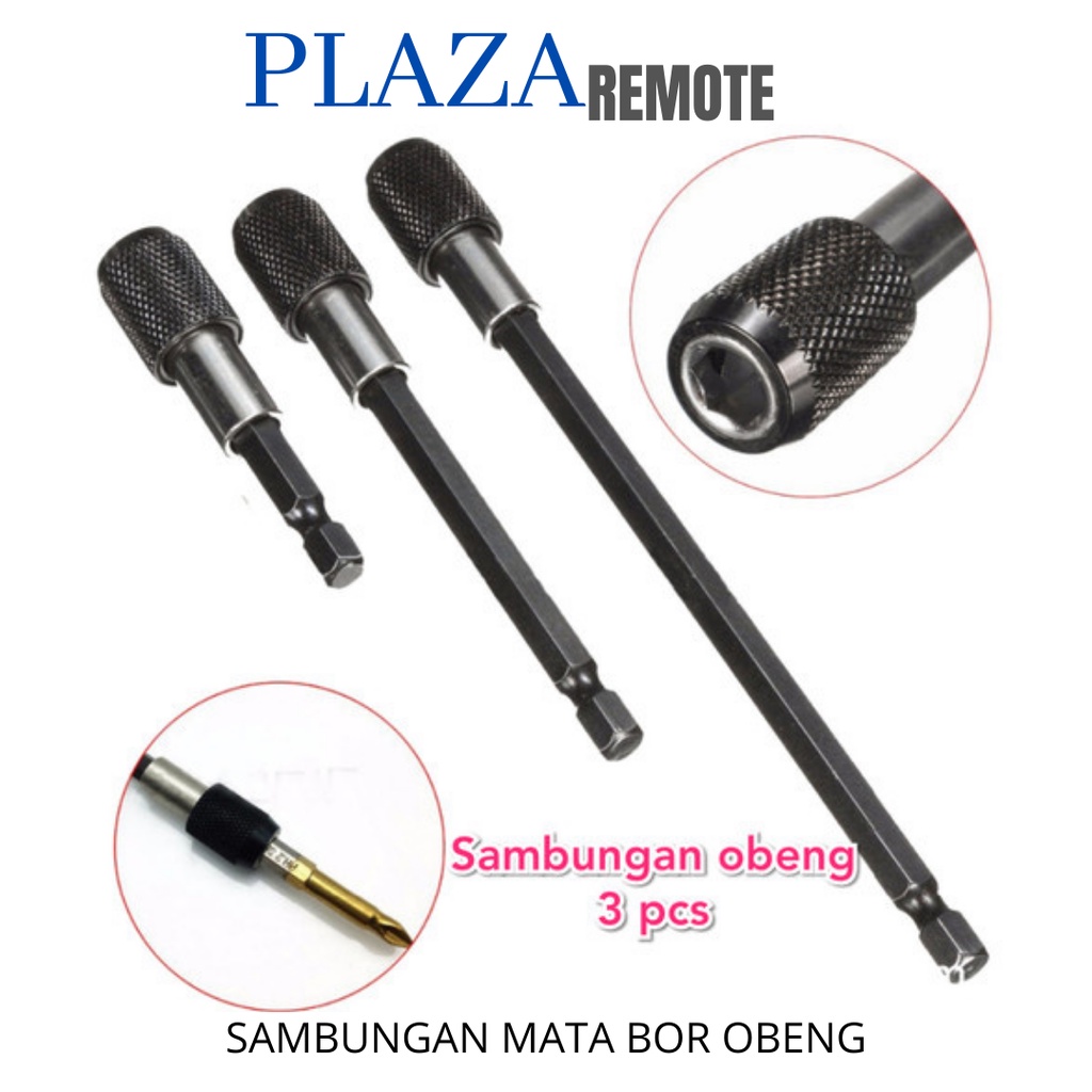 Extension Rod ADAPTER SAMBUNGAN MATA OBENG HEXAGONAL 1/4 6.35 MM