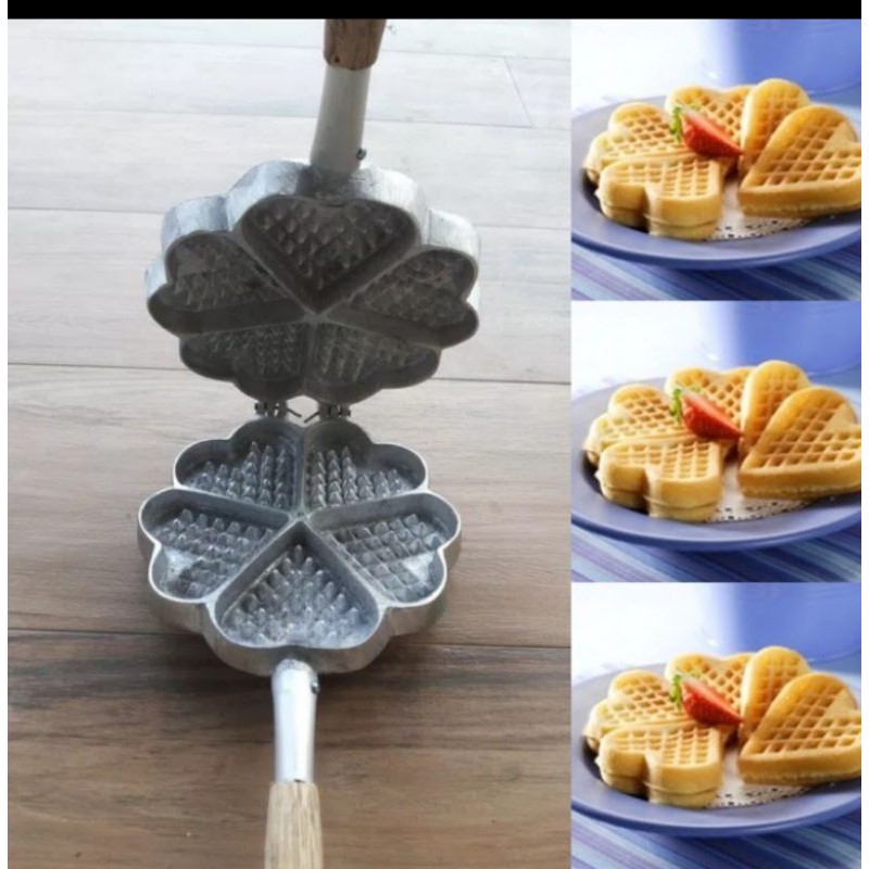 Cetakan wafel hati/cetakan roti wafel hati