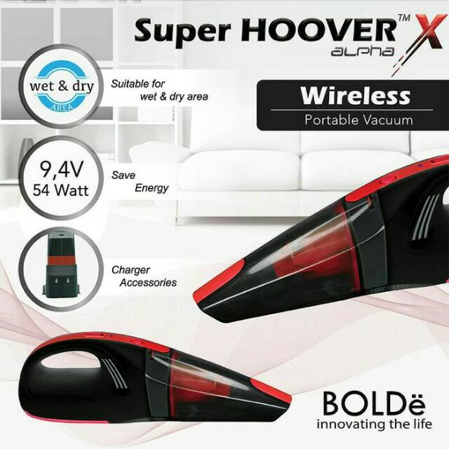Vacuum wireless BOLDE alpha x vacum multi fungsi area basah dan kering