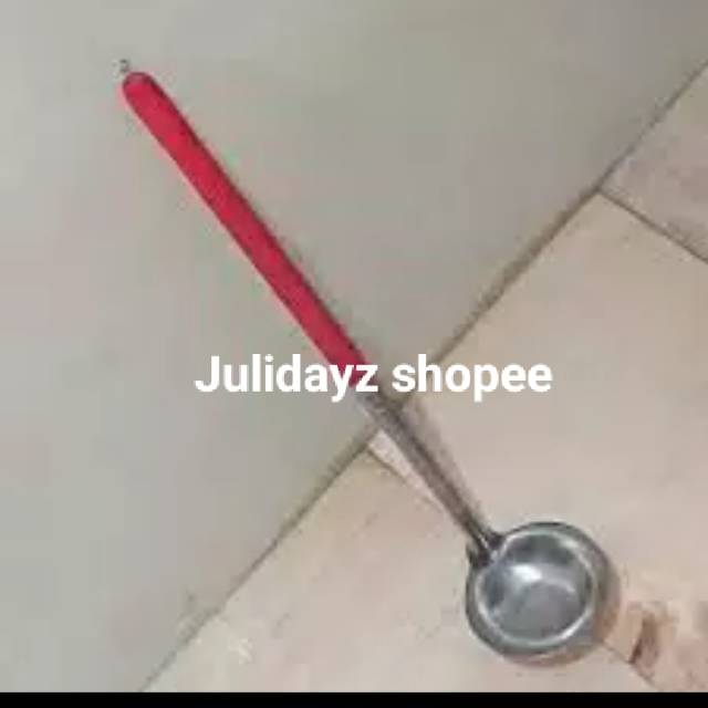 Sendok kuah baso/irus gagang kayu termurah bandung