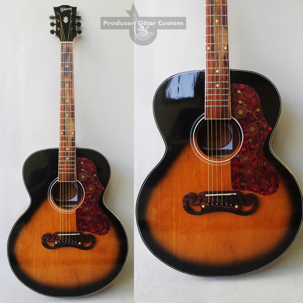 Gitar Gibson J200 Akustik Elektrik Custom