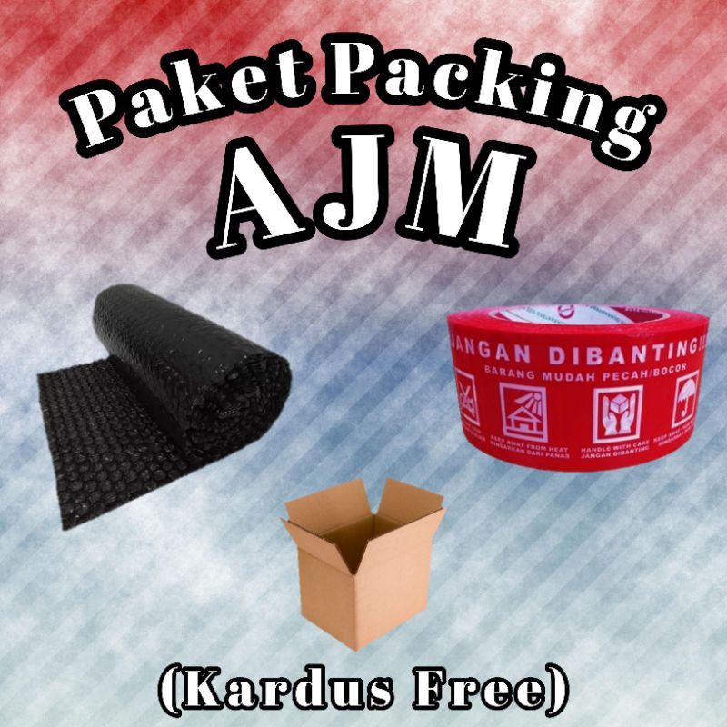 

PAKET PACKING AJM BUBBLE WRAP FRAGILE PLAKBAN STICKER UNTUK PESANAN YANG LEBIH AMAN DAN TERJAMIN