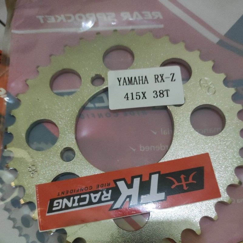 Gear Belakang SSS 415 28 30 31 32 33 34 35 36 37 38 39 40 41 RXZ RXKing Jupiter Vega MX FIZR-TKRacing 415-38