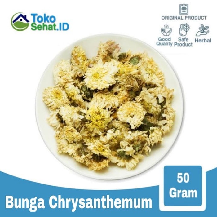 

B0621D Chrysanthemum Kering - Bunga Krisan - Teh Bunga Chrysanthenum 50 Gram 054
