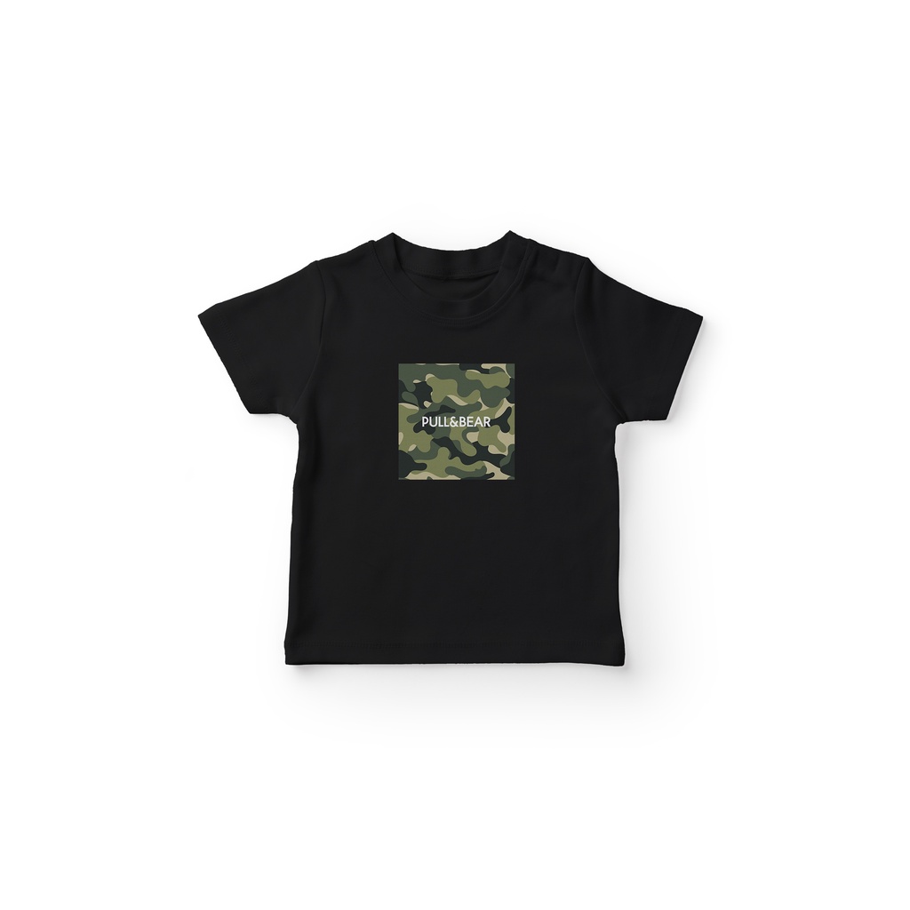 GKAHPNB2040 Kaos Anak Branded Motif Camo PULL And BEAR  Full Print Anak Lengan Pendek Bahan Combed 3