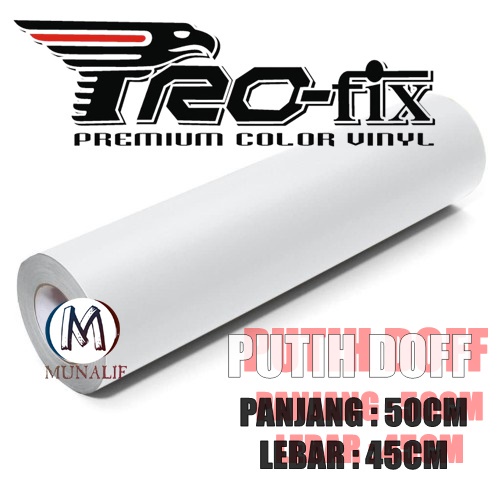 Jual Skotlet Putih Doff Scotlet Dop Stiker Matte Profix Sticker Meteran