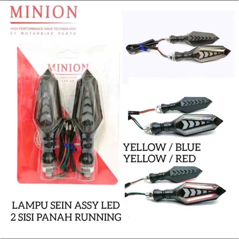 SEN MOTOR LED RUNNING 2 SISI UNIVERSAL VIXION,CB150,MEGAPRO,VERSA,MXKING,R15,R25,NINJA