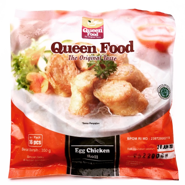 

Queenfood Egg Chicken Roll 16s 350 gram