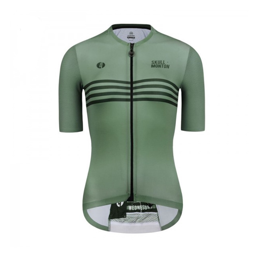 Jersey Sepeda Monton Womens Short Sleeve Cycling Jersey Wednesday Graygreen