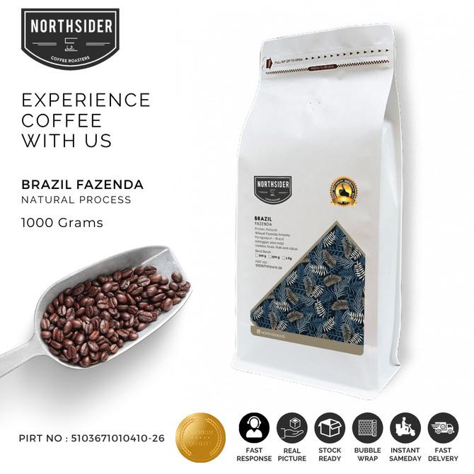 

Biji Kopi Arabika Brazil Fazenda Amarela Natural - 1Kg Northsider -Diskon Sd 50%