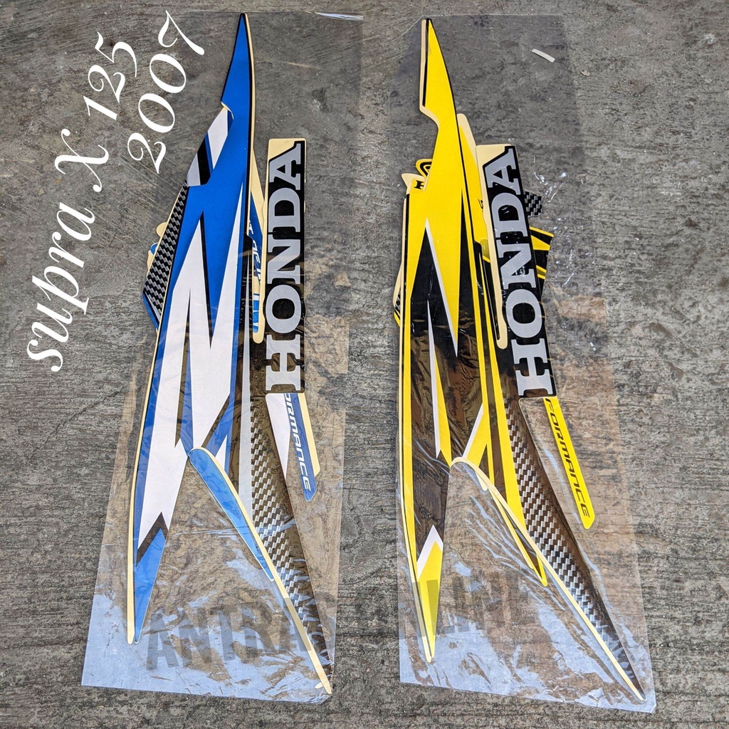Striping Supra X 125 Tahun 2007 Stiker Lis Motor Standar
