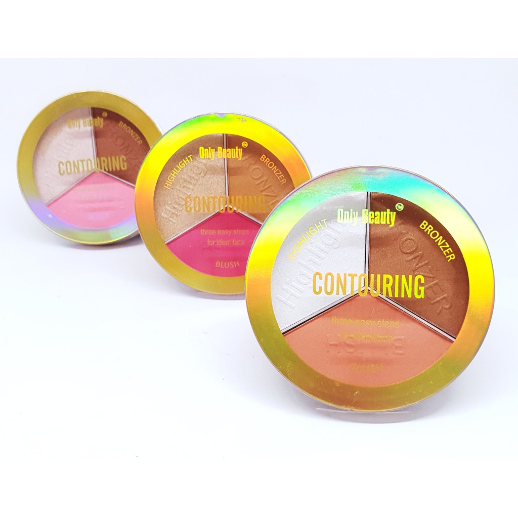 ONLY BEAUTY CONTOUR CONTOURING 3 IN 1 CORRECTOR BRONZER HIGHLIGHT