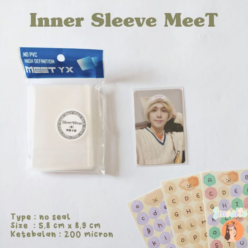 [READY STOCK] Inner Sleeve MeeT 200 micron photocard KPOP innersleeve YX XY