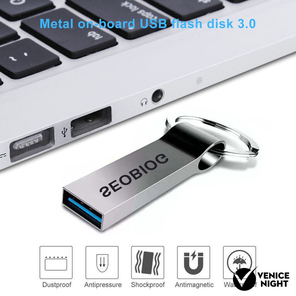 (SF) Seobiog Flashdisk USB 3.0 1T 2T Bahan Metal Antielektromagnetik Untuk Mobil