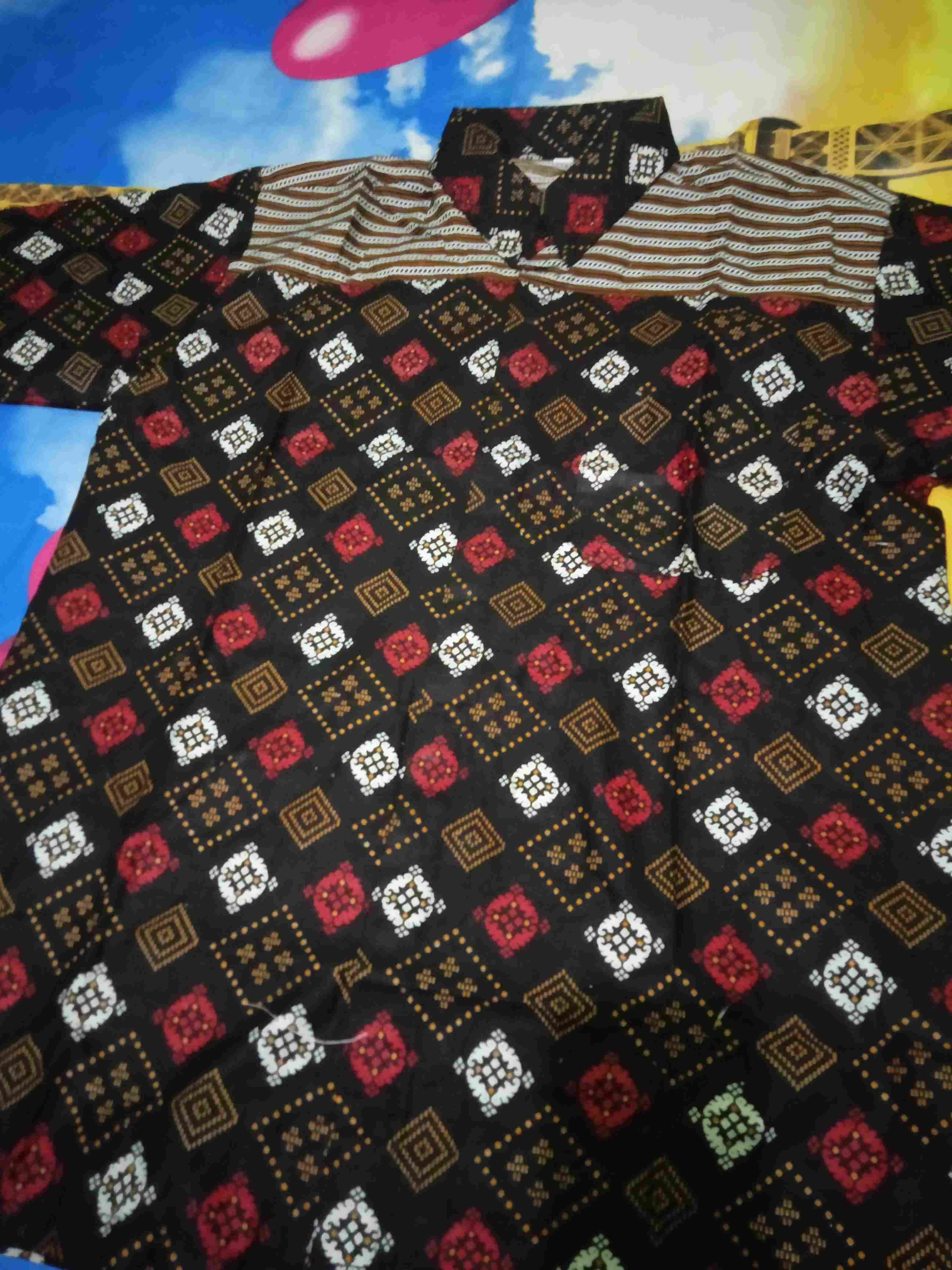 Nivana Batik Kemeja Batik Pria Motif Abas