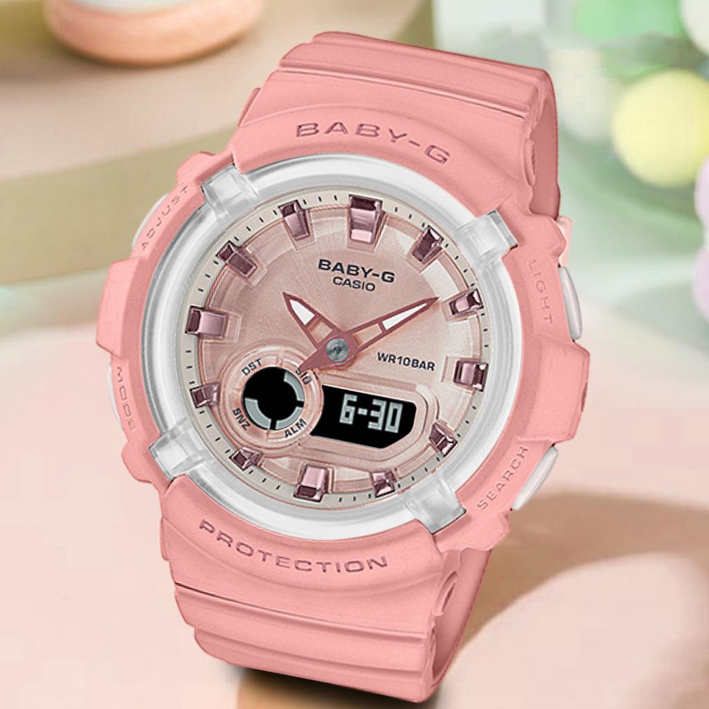 PRODUK TERLARIS !!! Baby-G Shock BGA-280 Soft Pink Putih Tosca Lilac Putih Jam tangan digital wanita &amp; anak digital anti air