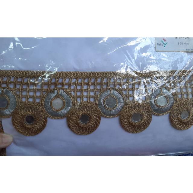 Renda Bulat / Renda Emas / Renda India 9meter