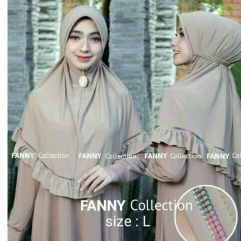 hijab instan jersey pet antem tali size L