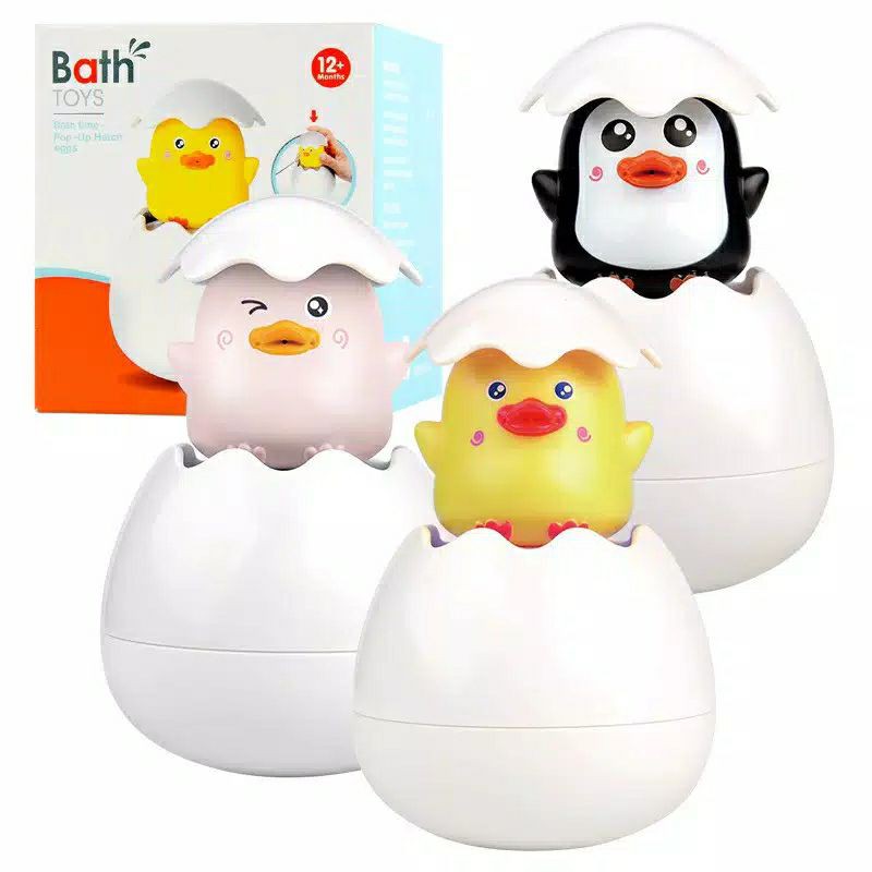 Mainan Semprotan Mandi Anak Telur binatang - Floating Egg Bath Toys