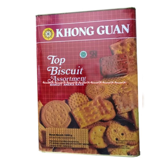 Khong Guan Top Biscuit Assortment Biskuit Aneka Rasa Khongguan 1600gr