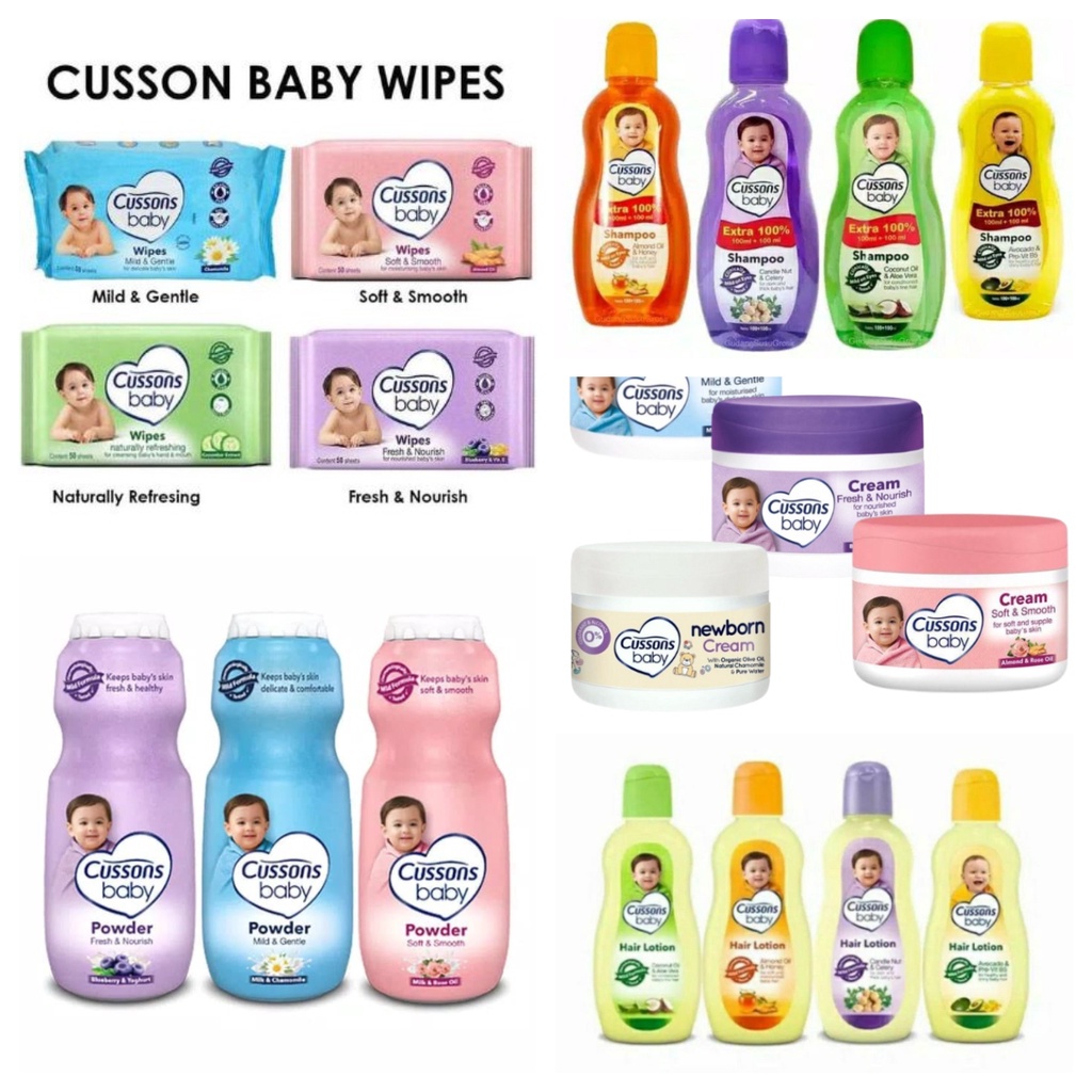 ARJUNA CUSSONS CUSSON Baby cream Krim Bayi 50gr / Sabun batang bayi / hair lotion KT4