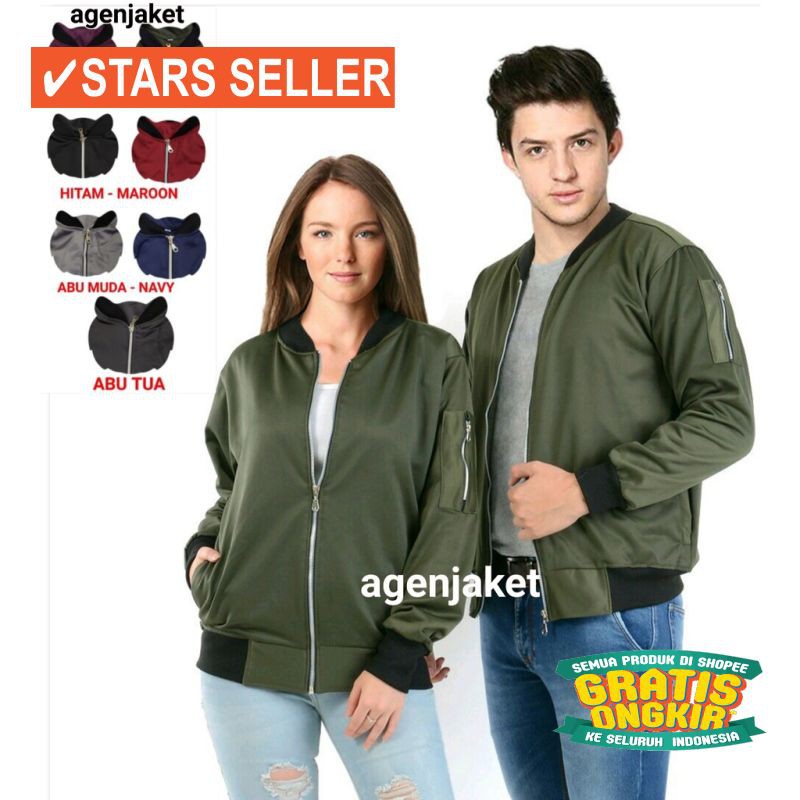 JAKET TERKEREN COWOK CEWEK  JEANS  BIOBLITZ / JAKET BOMBER SIZE M-XXL (PRIA & WANITA)