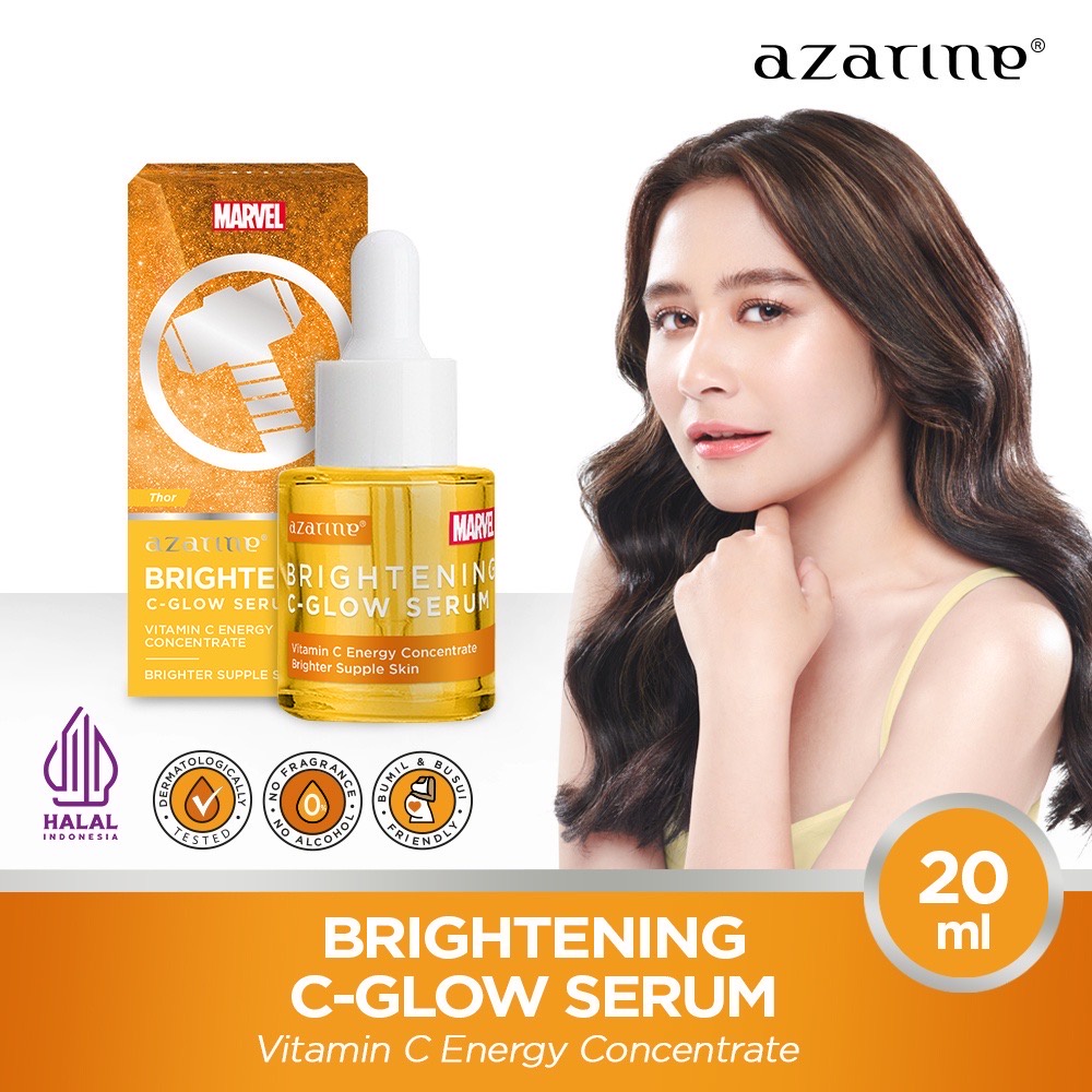 AZARINE Brightening C-Glow Serum / Indonesia Brightening Series 20ml / Mencerahkan Wajah / Superhero