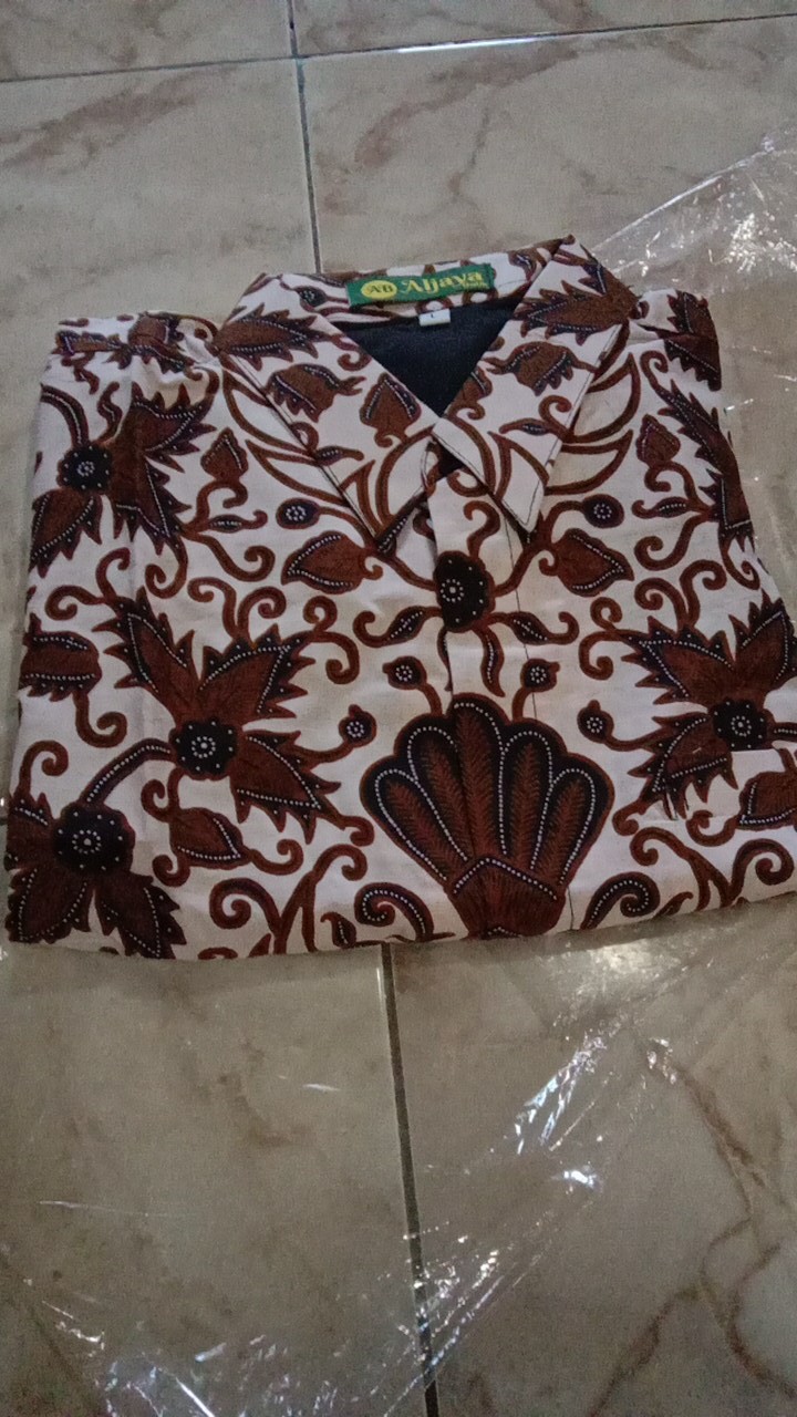(1kg=4pcs) Kemeja Batik Lengan Panjang Batik Ori Ab Cuwiri Ksatrian Batik Solo Seragam Batik