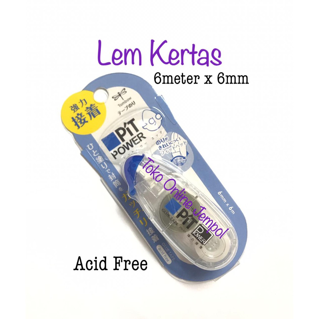 

ATK0440TW Glue Tapes Disposable Lem Kertas PN-EPC40 Tombow PIT EGG art Paper Glue Craft Kraf