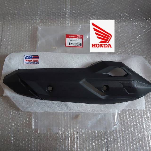 Tutup Cover Knalpot New Vario 150 125 Led Th 2015 2016 2017 Asli Honda Ahm 18318 K59 A10m Shopee Indonesia