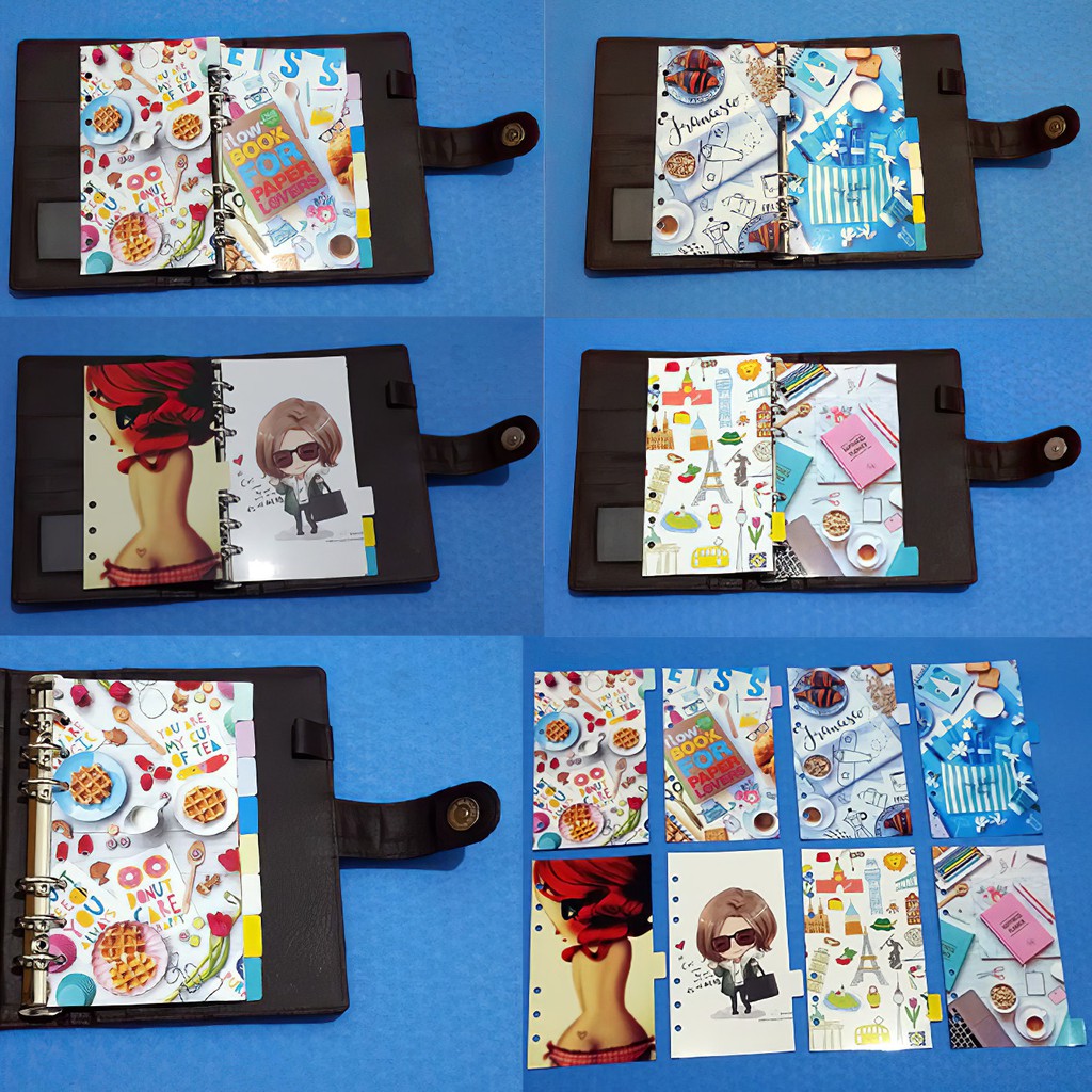 

Pembatas Binder Organizer Tumblr Sweet Snacks 2 Ring, 6 Ring, 20 Ring, 26 Ring 1 Set 8 Lembar Murah