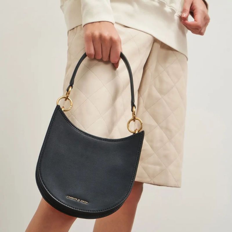 7.7 SALE | CK Ring Detail Hobo Bag / CK Ring Detail Curved Crossbody Bag