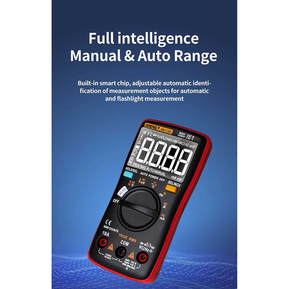 ANENG Digital Multimeter Voltage Tester - AN113D