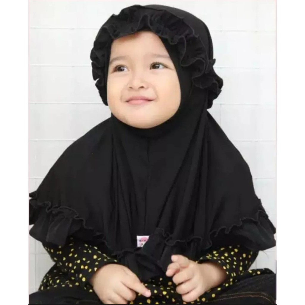 Jilbab Anak Bayi Balita Reina Kriwil Usia 0-3 Tahun Bahan Jersey Terbaru Termurah / Alody's Collection