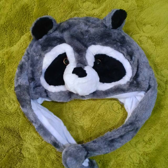 Topi Boneka Racoon Kodok Ayam