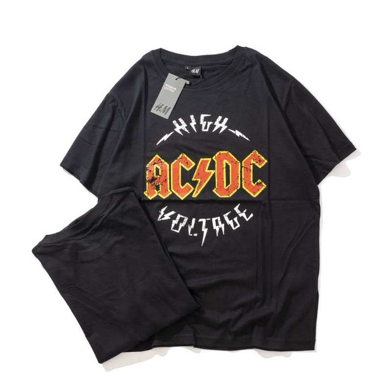 kaos Uniqlo t-shirt logo / kaos branded / kaos tumblr / kaos pria / kaos wanita / uniqlo kaos lengan pendek-Acdc