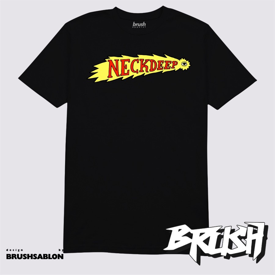 Brush T-Shirt Neckdeep Black