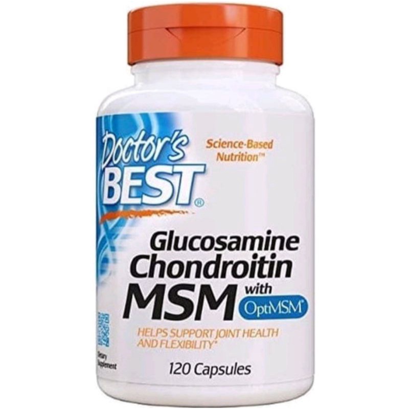 Doctor's Best Glucosamine Chondroitin MSM with OptiMSM 120 caps