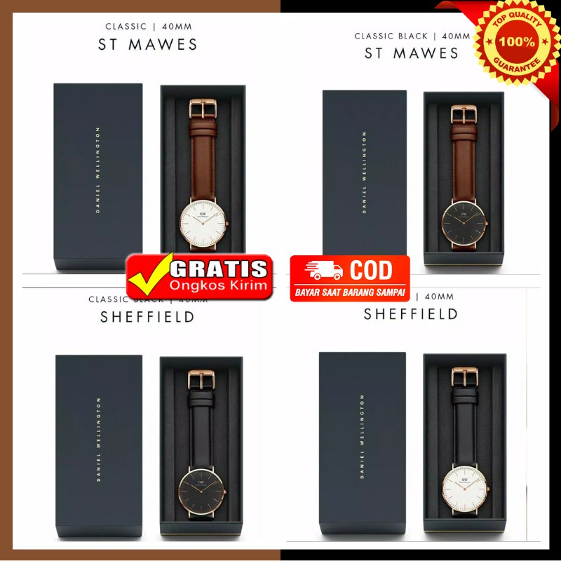 Jam Tangan Wanita Dw Classic Kulit Besar Cewek Analog Murah Bisa Cod
