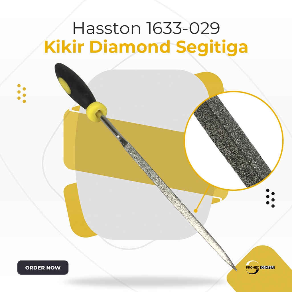 Kikir Mas Diamond Segitiga HASSTON PROHEX 1633-029 Triangle 140x3x70