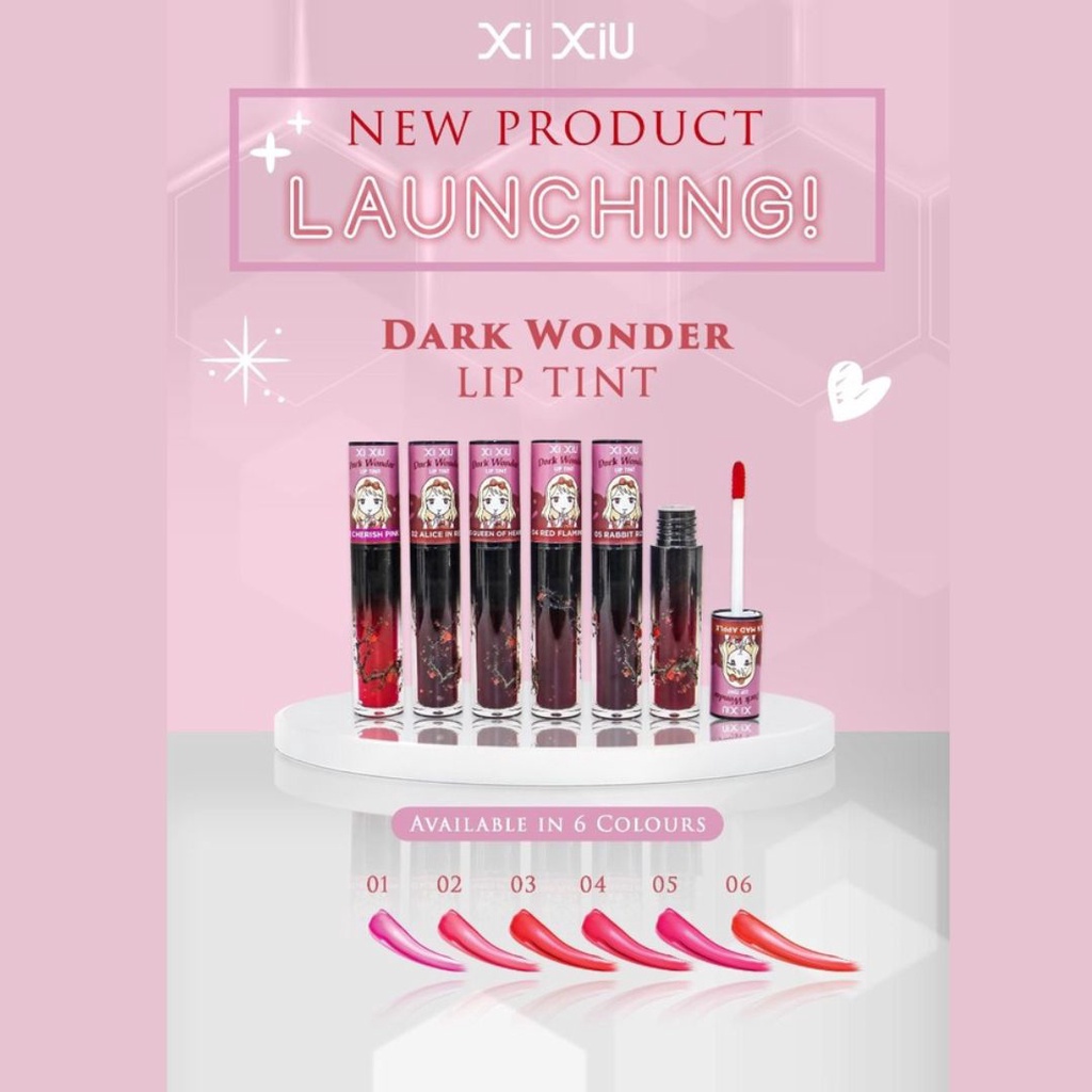 ★ BB ★  Xi Xiu Lip Tint Dark Wonder | Xi Xiu Lip Tint Dark Alice in Red | Xi Xiu Lip Tint Queen Of Heart | Xi Xiu Lip Tint Red Flamingo | Xi Xiu Lip Tint Rabbit Rose | Xi Xiu Lip Tint Mad Apple