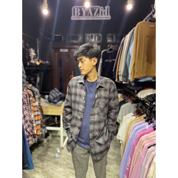 Kemeja Flanel OldSchool BYAZ ID (FAHMI)