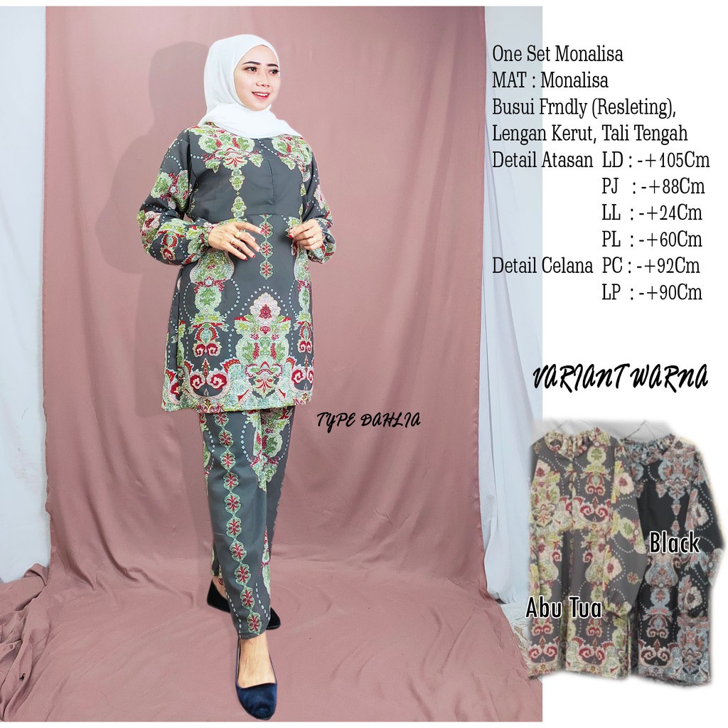 ONE SET / OLINA / MONALISA  Long Set Tunik / One set Monalisa / One set
