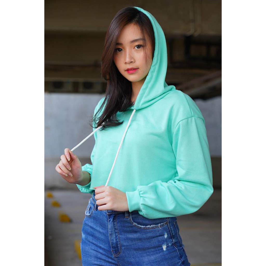 Cotton candy crop hoodie - Thejanclothes