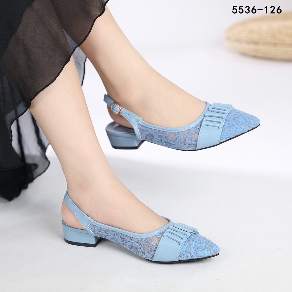 DR Brokat Ankle-Strap Slingback Pumps 5536-126